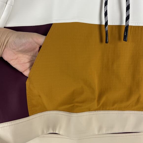 Sweaty Betty Mix It Up Sweatshirt Womens Medium Colorblock Stretch Gym Workout - Picture 5 of 15